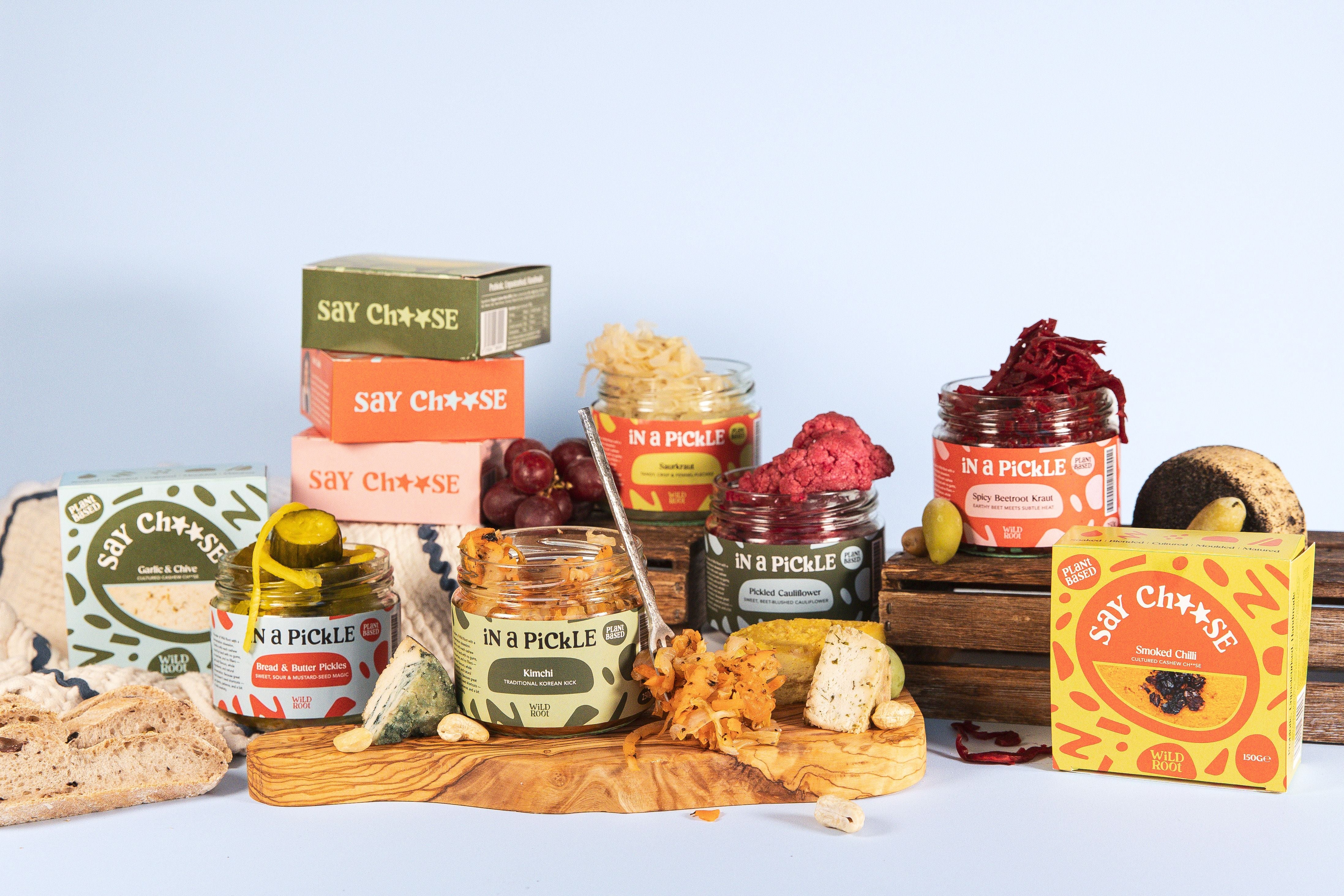 The Wild Root Pantry range of pickles, ferments and cultured products